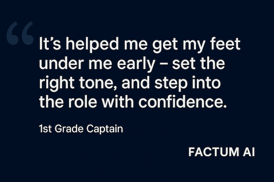 Cricket captain Joel Foster using Factum AI for leadership development and quiet confidence building